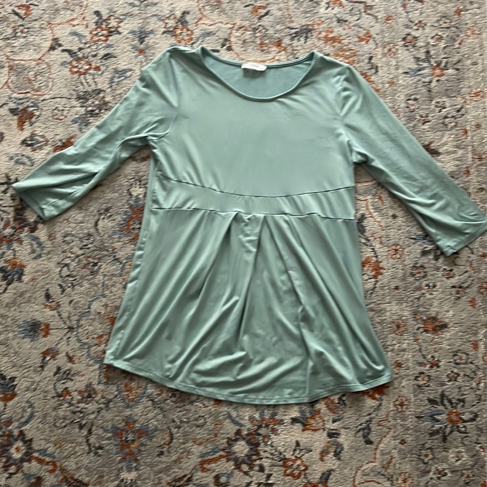 Peplum Maternity Top - 3/4 sleeves